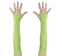 W WIDMANN MILANO Party Fashion - Guantes largos para mujer | Manguitos de satén sin dedos, complemento de disfraz para Carnaval y fiestas temáticas