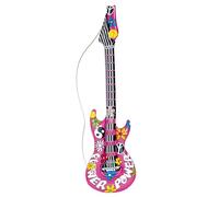 W WIDMANN MILANO Party Fashion - Guitarra hinchable, accesorio de disfraz con correa, guitarra de aire, instrumento para Carnaval