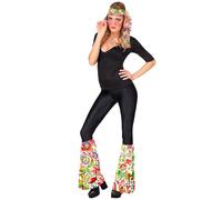 W WIDMANN MILANO Party Fashion - Conjunto hippie años 60/70, diadema y calentadores, hippie, reggae, flower power