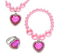 W WIDMANN MILANO Party Fashion - Juego de joyas, collar, pendientes, anillo, accesorios para disfraces de princesa