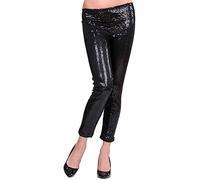 W WIDMANN MILANO Party Fashion - leggings con lentejuelas, brillantes, Disco Fever, para disfraces de carnaval