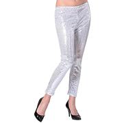 W WIDMANN MILANO Party Fashion - leggings con lentejuelas, brillantes, Disco Fever, para disfraces de carnaval