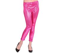 W WIDMANN MILANO Party Fashion - leggings con lentejuelas, brillantes, Disco Fever, para disfraces de carnaval
