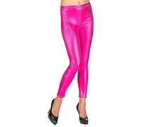W WIDMANN MILANO Party Fashion - Leggings metálicos para mujer, pantalones brillantes para festivales, carnaval, fiestas temáticas