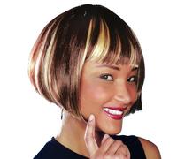 W WIDMANN MILANO Party Fashion M0914 - Peluca de Michelle con mechones, corte bob, pelo liso, peluca corta.