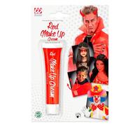 WIDMANN 4019Z - Maquillaje En Tubo para Niños Unisex, Payasos, Diables, Vampiros, Loros, Carnaval, Halloween, 28 Ml, Color Rojo
