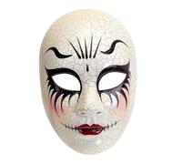 W WIDMANN MILANO Party Fashion - Máscara cara de muñeca, horror, payaso, plástico, muñeca de porcelana, miedo disfraz de Halloween