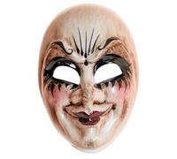 W WIDMANN MILANO Party Fashion - Máscara cara de muñeca, horror, payaso, plástico, muñeca de porcelana, miedo disfraz de Halloween