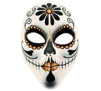 W WIDMANN MILANO Party Fashion - Máscara de calavera para adultos, máscara facial Día de los Muertos, accesorio para Halloween, carnaval