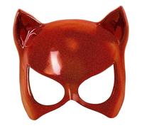 W WIDMANN MILANO Party Fashion - Máscara de ojos de gato, media máscara, máscara facial, accesorio para disfraces de carnaval