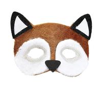 W WIDMANN MILANO Party Fashion - Máscara de ojos, máscara para adultos, de felpa, máscara de animal, animal de fiesta