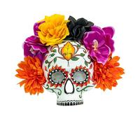 W WIDMANN MILANO Party Fashion - Máscara del Día de los Muertos | Máscara con flores para el Día de los Muertos, Halloween, Carnaval, gótico y fiestas temáticas