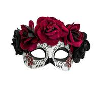 W WIDMANN MILANO Party Fashion - Máscara Día de los Muertos, para adultos, Reina de los Muertos, accesorio Día de los Muertos