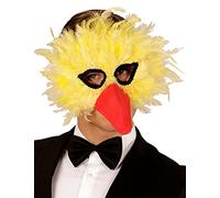 Widmann - Máscara de pájaro, con plumas, loro, carnaval, lema fiesta