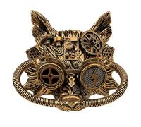 W WIDMANN MILANO Party Fashion - Máscara Steampunk para adultos, lobo o calavera, accesorio para carnaval, Halloween