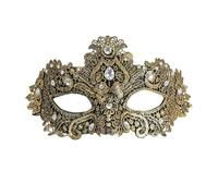 W WIDMANN MILANO Party Fashion - Máscara veneciana para mujer, máscara para los ojos con piedras brillantes, carnaval y baile de máscaras