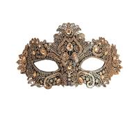 W WIDMANN MILANO Party Fashion - Máscara veneciana para mujer, máscara para los ojos con piedras brillantes, carnaval y baile de máscaras