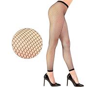 W WIDMANN MILANO Party Fashion - Medias de rejilla para mujer, leggings de malla gruesa, complemento de disfraz para fiestas y Carnaval