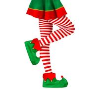 W WIDMANN MILANO Party Fashion - Medias para mujer de 70 DEN | Medias a rayas para disfraces de duendes y elfos, Navidad, Carnaval y fiestas temáticas