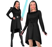 W WIDMANN MILANO Party Fashion - Medieval/Vestido gótico con capucha, disfraz para carnaval, fiestas medievales