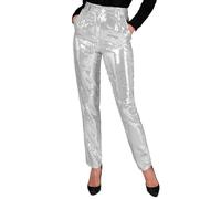 W WIDMANN MILANO Party Fashion - Moda de fiesta Pantalones de lentejuelas para mujer, Disco Fever, Schlagermove, pantalones de mujer