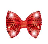 W WIDMANN MILANO Party Fashion - Pajarita LED con lentejuelas, accesorio de fiesta luminoso para discoteca y carnaval