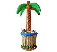 W WIDMANN MILANO Party Fashion 2408P - Palmera hinchable con base refrigerante, aprox. 182 cm de altura, diámetro aprox. 64 cm, para fiestas de playa o temáticas