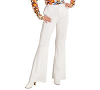 W WIDMANN MILANO Party Fashion - Pantalones acampanados para mujer de los años 70, estilo retro vintage, para carnaval, festival de música pop