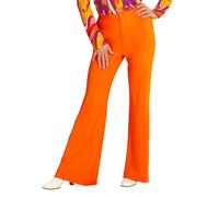 W WIDMANN MILANO Party Fashion - Pantalones acampanados para mujer de los años 70, estilo retro vintage, para carnaval, festival de música pop