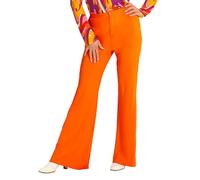 W WIDMANN MILANO Party Fashion - Pantalones años 70 para mujer, hippie, reggae, flower power, disco fever, carnaval