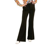 W WIDMANN MILANO Party Fashion - Pantalones años 70 para mujer, hippie, reggae, flower power, disco fever, carnaval