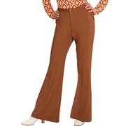 W WIDMANN MILANO Party Fashion - Pantalones años 70 para mujer, hippie, reggae, flower power, disco fever, carnaval