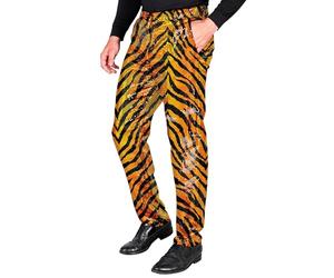 W WIDMANN MILANO Party Fashion - Pantalones brillantes con lentejuelas para hombre, Disco Fever, pantalones para hombre para festivales o disfraces de carnaval