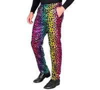 W WIDMANN MILANO Party Fashion - Pantalones con lentejuelas brillantes para hombre, Disco Fever, pantalones para hombre para festivales o disfraces de carnaval