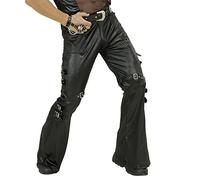 Widmann Milano Pantalones rockeros Party Fashion – cuero sintético, negros, estilo motero