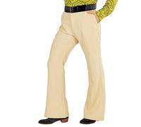 W WIDMANN MILANO Party Fashion - Pantalones de Hombre años 70, Estilo Disco, Pantalones de Campana, Disfraces