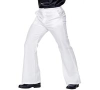 W WIDMANN MILANO Party Fashion - Pantalones de hombre años 70, estilo disco, pantalones de campana, disfraces