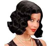 Widmann - Peluca Golden Twenties, Años 20 y 30, Charleston, Flapper, Fiesta de Lemas, Carnaval