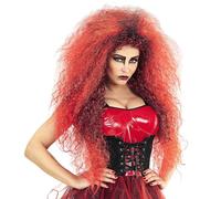 W WIDMANN MILANO Party Fashion - Peluca 02084 Diablo Salvaje, roja, pelo sintético, Halloween