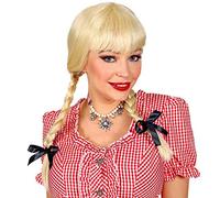 W WIDMANN MILANO Party Fashion - Peluca de bávara, 2 trenzas, pelo artificial, peluca de pelo largo