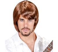 Widmann Peluca Pop Star peinado años 70 marrón para hombre talla única