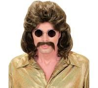 W WIDMANN MILANO Party Fashion - Peluca con barba, años 70, disco, disfraces