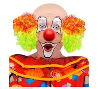 W WIDMANN MILANO Party Fashion - Peluca de payaso de lujo con pelo rizado, peluca de payaso, circo, carnaval, fiesta temática