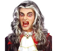 W WIDMANN MILANO Party Fashion - Peluca de vampiro gris-negra