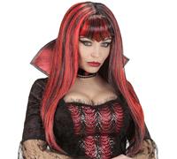 W WIDMANN MILANO Party Fashion - Peluca de vampiro para mujer | Peluca de pelo largo sintético de estilo gótico para Halloween, Carnaval y fiestas temáticas