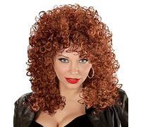 W WIDMANN MILANO Party Fashion - Peluca Eleonore, peluca rizada, pelo sintético, estrella del rock, años 80