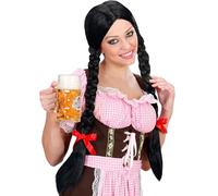 W WIDMANN MILANO Party Fashion - Peluca Gretel con coletas trenzadas, peluca de pelo largo, pelo sintético, fiesta popular, fiesta de la cerveza