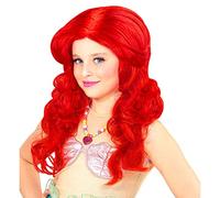W WIDMANN MILANO Party Fashion - Peluca infantil sirena, pelo largo, peluca pelo sintético, mundo submarino