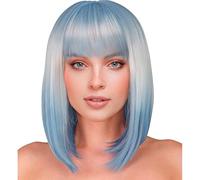 W WIDMANN MILANO Party Fashion - Peluca Layla, resistente al calor hasta 120 °C, fácil de cuidar y de aspecto natural, para el día a día, cosplay y fiestas