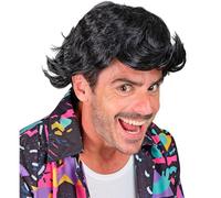 W WIDMANN MILANO Party Fashion - Peluca para hombre, divertido look de detective privado, accesorio de disfraz para carnaval y fiestas